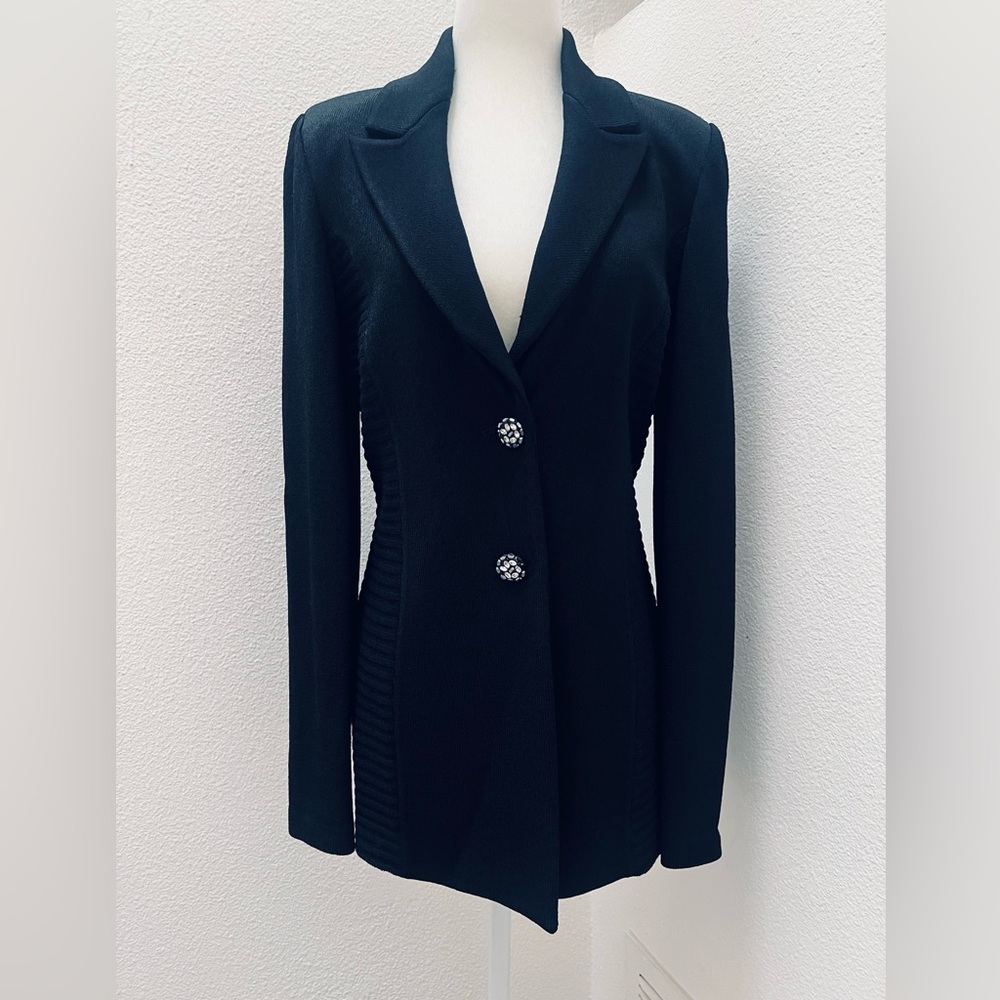 Vintage St. John Evening Knit Black Blazer
